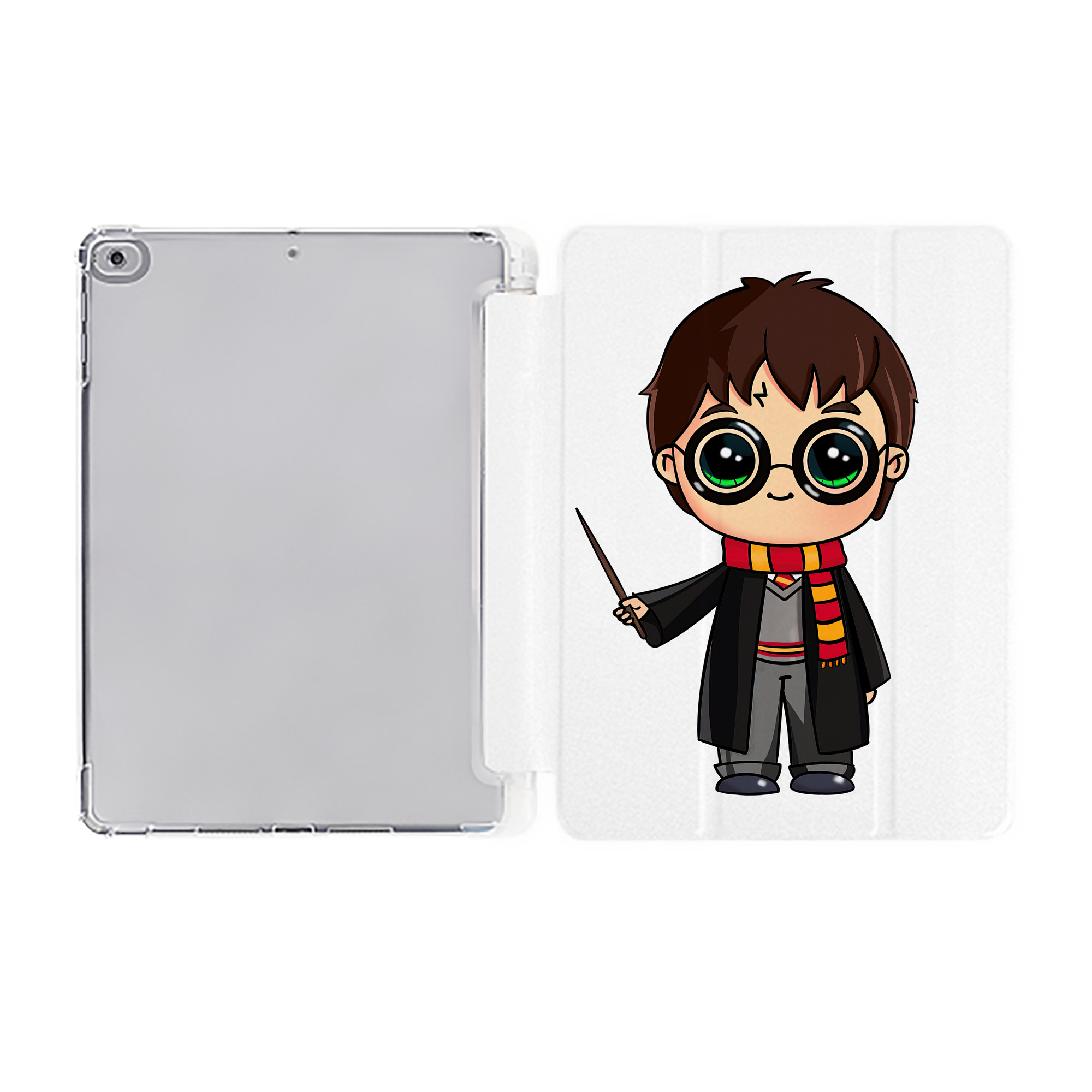 （画像用） Harry Potter ハリー・ポッターシリーズ IPad ケース ペン収納付き 三つ折りスタンド PUレザー×シリコン 対応機種9.5/10.5/10.9インチ